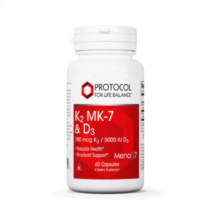 K2 MK-7 & D3 180 mcg K<sub>2</sub> / 5000 IU (125 mcg) D<sub>3</sub>