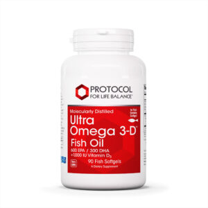 Ultra Omega 3-D™ 600 mg EPA / 300 mg DHA + 1,000 IU (25 mcg) Vitamin D<sub>3</sub>