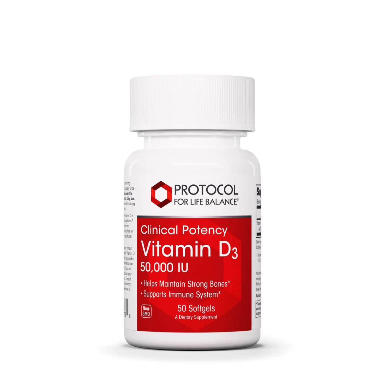 Vitamin D3 50,000 IU Clinical Potency 50,000 IU Protocol for Life Balance